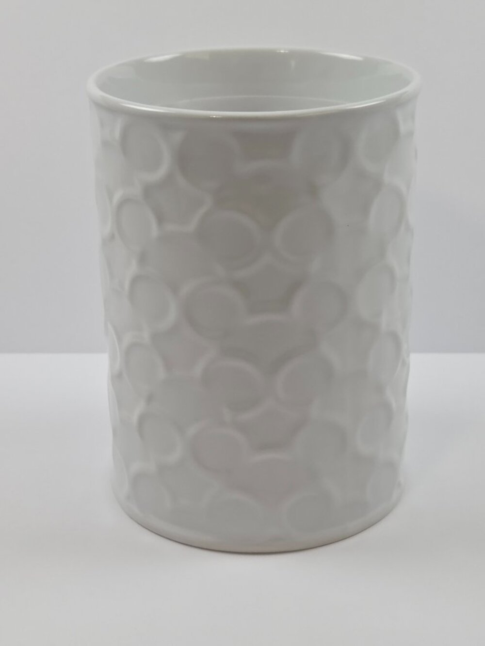 Disney Mickey Mouse Icon White Ceramic Utensil Holder, NWT